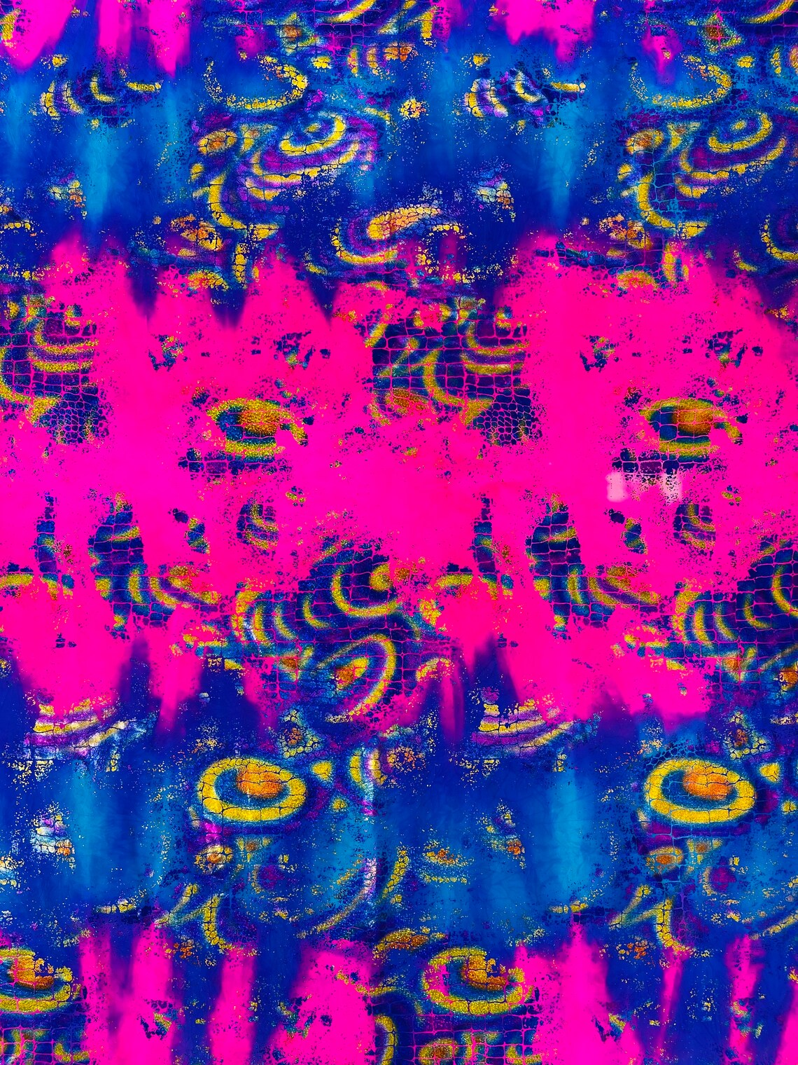 Crocodile Design Spandex Fabric - Multi-Color C - Animal Print 4 Way Metallic Fabric By Yard