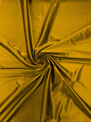 60" Heavy Shiny Satin Fabric - Mustard - Stretch Shiny Satin Fabric Sold By Yard
