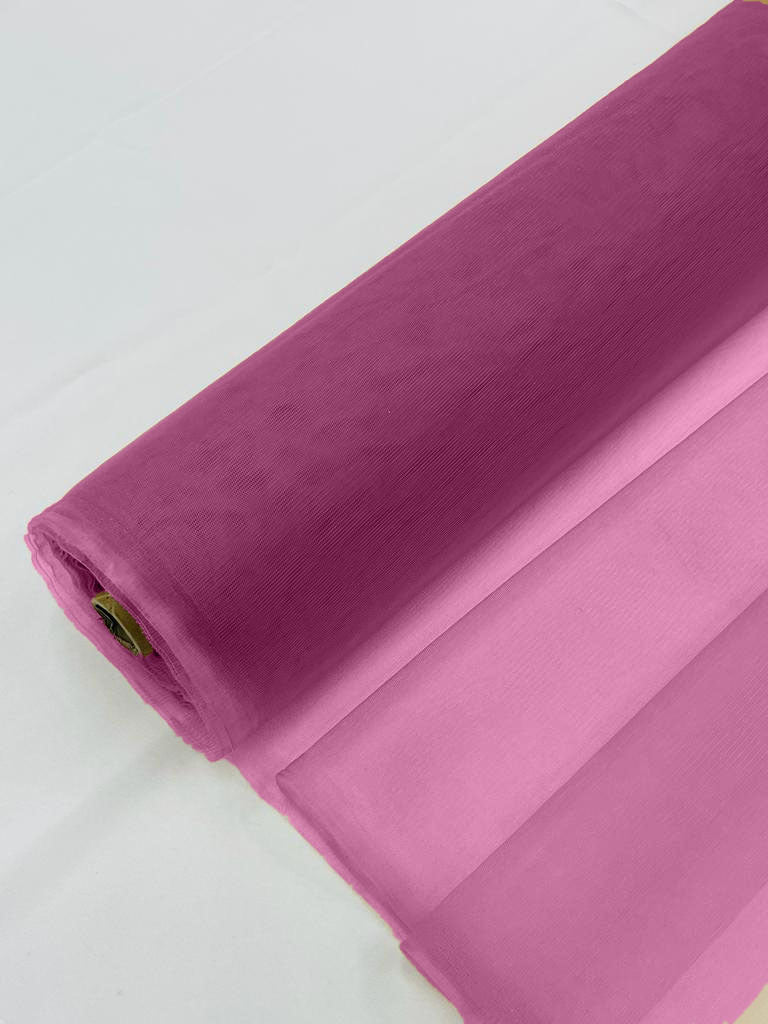 Illusion Mesh Sheer Fabric - Magenta - 60" Wide Illusion Mesh Fabric Sold By The Yard
