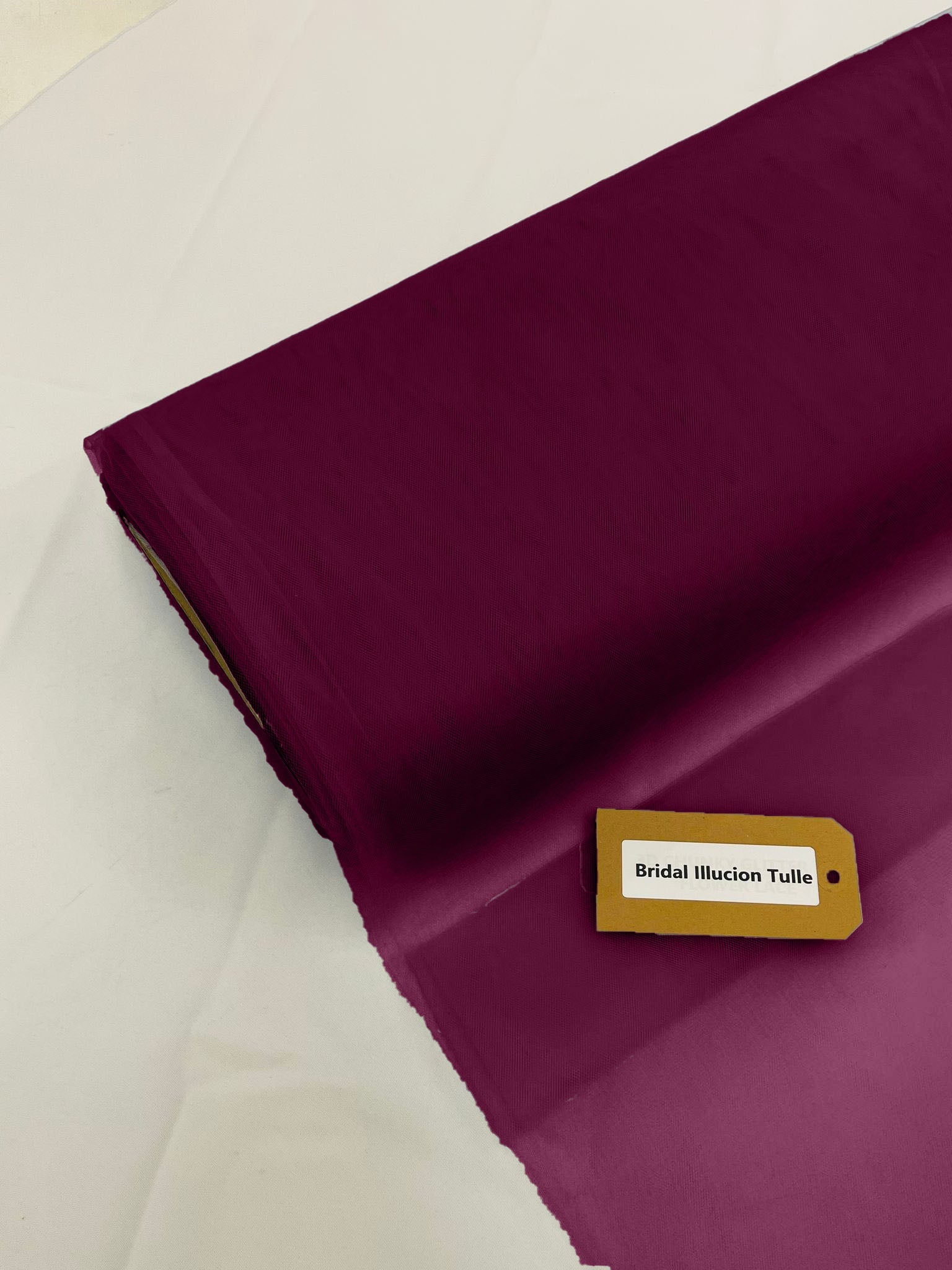 108" Tulle Illusion Fabric - Magenta - Premium Tulle Polyester Fabric Sold By Roll of 50 Yards