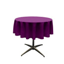 48" Solid Round Tablecloth - Over Lay Round Table Cover for Events Available in Different Sizes