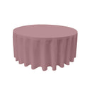 90" Round Drape Solid Tablecloth - Round Full Table Cover 3 Part Stitched Available in 84 Colors