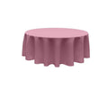 96" Round Tablecloth - Solid Polyester Round Full Table Cover Available in Different Colors