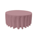 84" Round Drape Solid Tablecloth - Round Full Table Cover 3 Part Stitched Available in 84 Colors