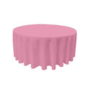84" Round Drape Solid Tablecloth - Round Full Table Cover 3 Part Stitched Available in 84 Colors