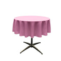 51" Solid Round Tablecloth - Over Lay Round Table Cover for Events Available in Different Sizes