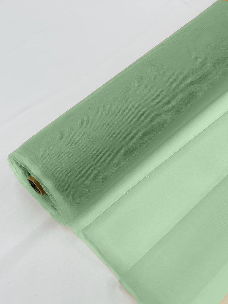 Illusion Mesh Sheer Fabric - Mint Green - 60" Wide Illusion Mesh Fabric Sold By The Yard