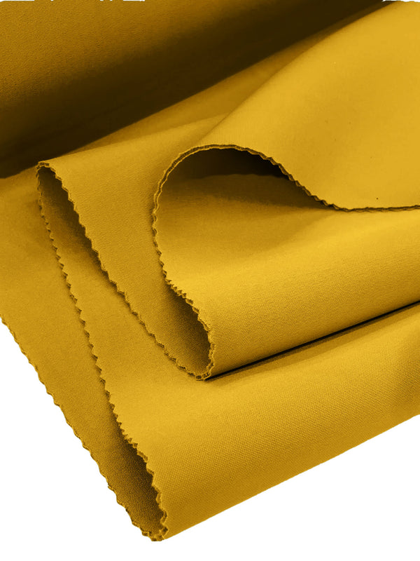 Super Techno Scuba Fabric - Mustard - 2mm Neoprene Scuba Spandex Fabric Sold By Yard