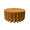 108" Round Drape Solid Tablecloth - Round Full Table Cover 3 Part Stitched Available in 84 Colors