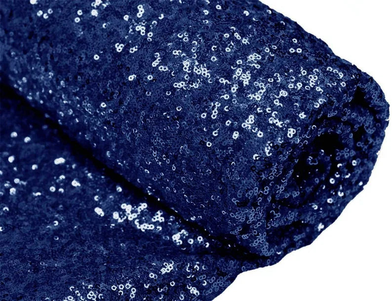 Mini Glitz Sequins - Shiny Sequins Embroidered on Mesh Fabric - Pick Color - 30 Yard Roll