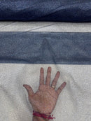 Shimmer Glitter Mesh Fabric - Navy Blue - Shiny Glitter Dots Design on Lace Mesh Sold By Yard