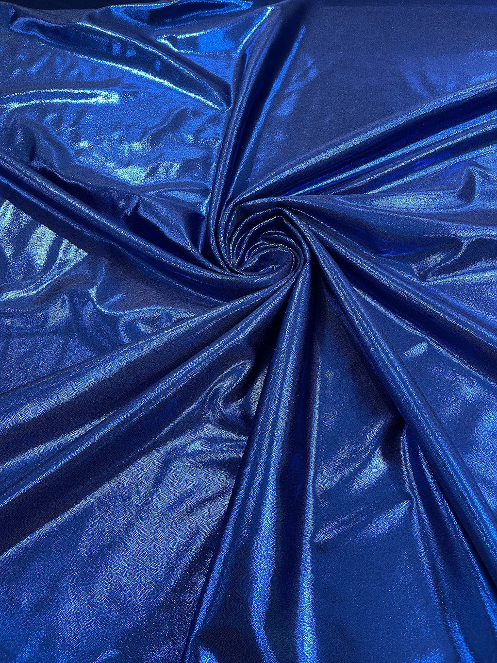 Mystique Foil Fabric - Navy Blue - 58/60" 4 Way Stretch Iridescent Foggy Foil Fabric Nylon/Spandex By Yard