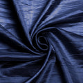 54" Crushed Taffeta Fabric - Navy Blue - Crushed Taffeta Creased Fabric Sold by The Yard
