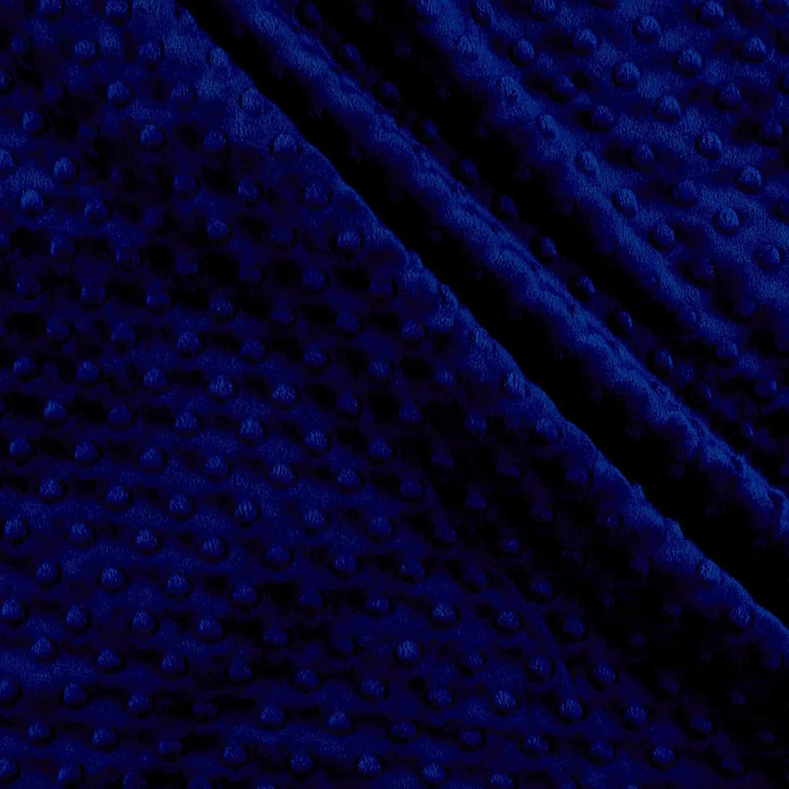 Minky Dimple Dot Fabric - Navy Blue - Soft Cuddle Minky Dot Fabric 58/59" by the Yard