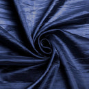 54" Crushed Taffeta Fabric - Navy Blue - Crushed Taffeta Creased Fabric Sold by The Yard