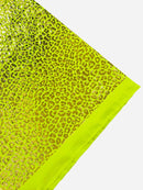 Cheetah Design Spandex Fabric - Neon Yellow - 58/60" Animal Print 4 Way Stretch Fabric By Yard
