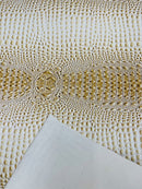 Gator Embossed Vinyl Leather Fabric - Different Colors - Sold By The Yard