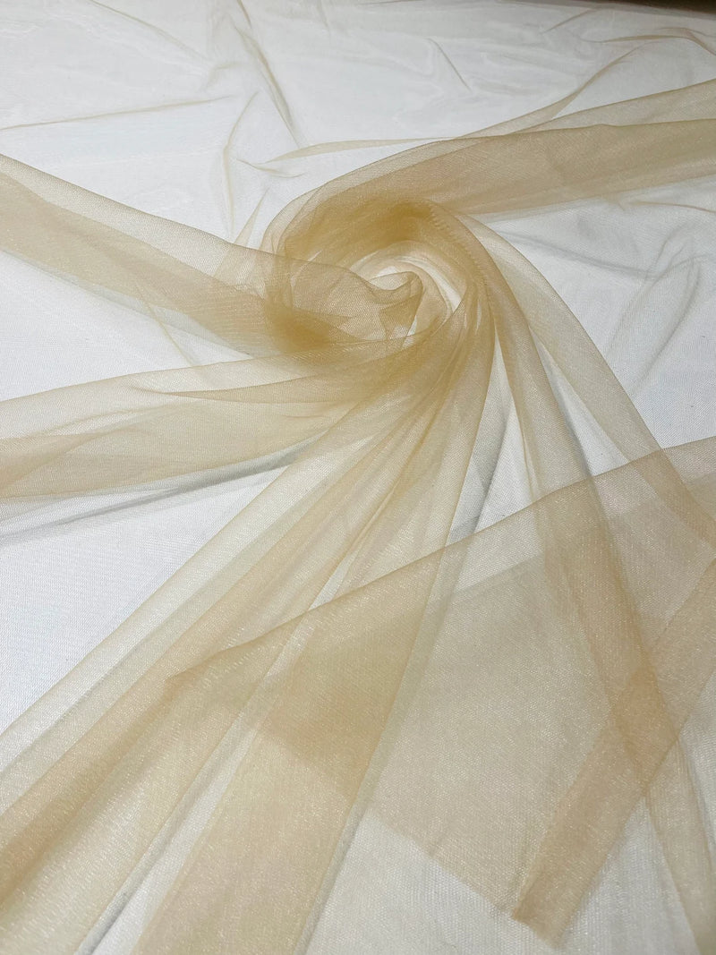 Illusion Mesh Sheer Fabric - Nude