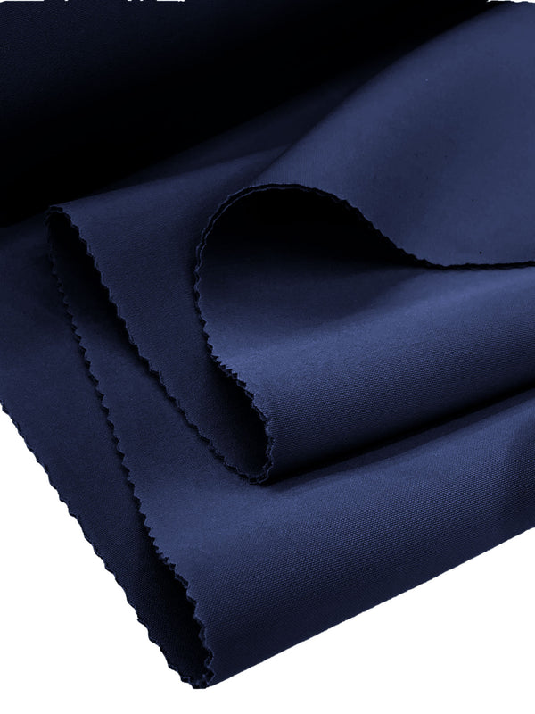 Super Techno Scuba Fabric - Navy Blue - 2mm Neoprene Scuba Spandex Fabric Sold By Yard