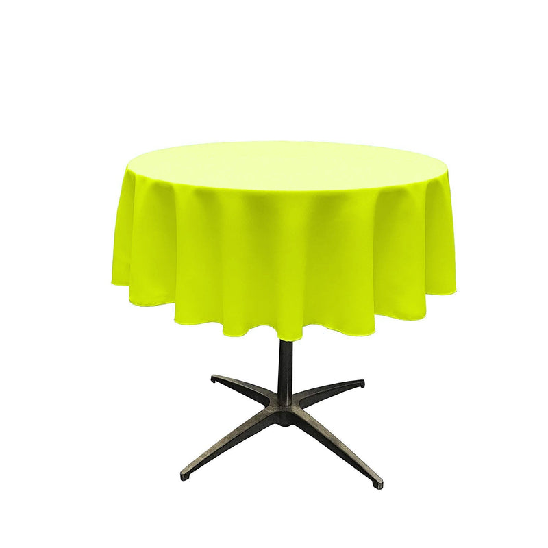 51" Solid Round Tablecloth - Over Lay Round Table Cover for Events Available in Different Sizes