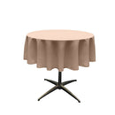 48" Solid Round Tablecloth - Over Lay Round Table Cover for Events Available in Different Sizes