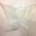 Organza Sparkle - Off-White - Crystal Sheer Fabric for Fashion, Crafts, Decorations 60" by Yard