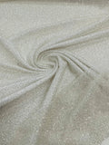 3D Beaded Lace Fabric - Off-White - Heavy Embroidery Handmade Lace, Beaded Fabric By Yard