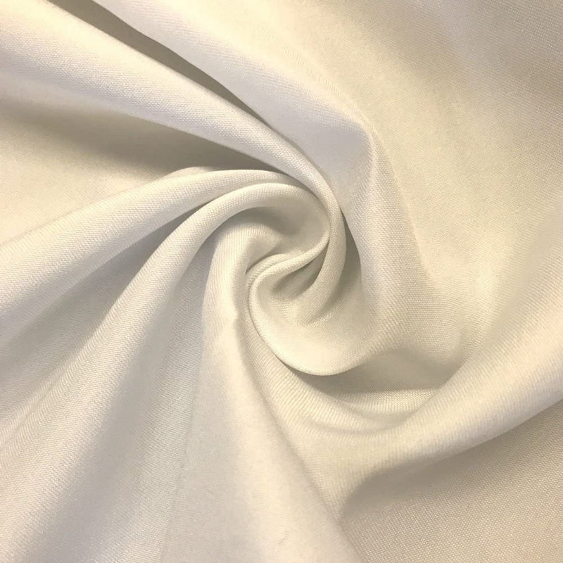 58/59" Satin Fabric Matte L'Amour - Off-White - (Peau de Soie) Duchess Dress Satin Fabric By The Yard