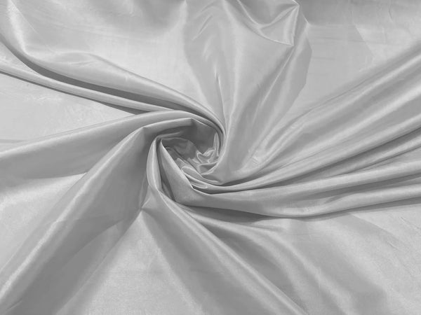 58" Solid Taffeta Fabric - Off-White - Solid Taffeta Fabric for Fashion / Crafts Sold by Yard