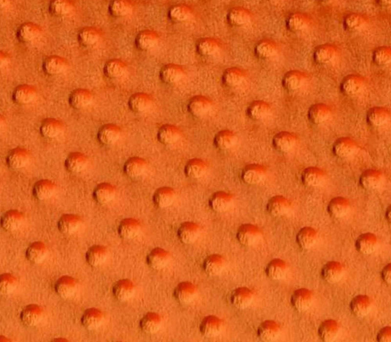 Copy of Minky Dimple Dot Fabric - Orange - Soft Cuddle Minky Dot Fabric 58/59" by the Yard