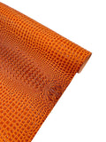Gator Embossed Vinyl Leather Fabric - Different Colors - Sold By The Yard