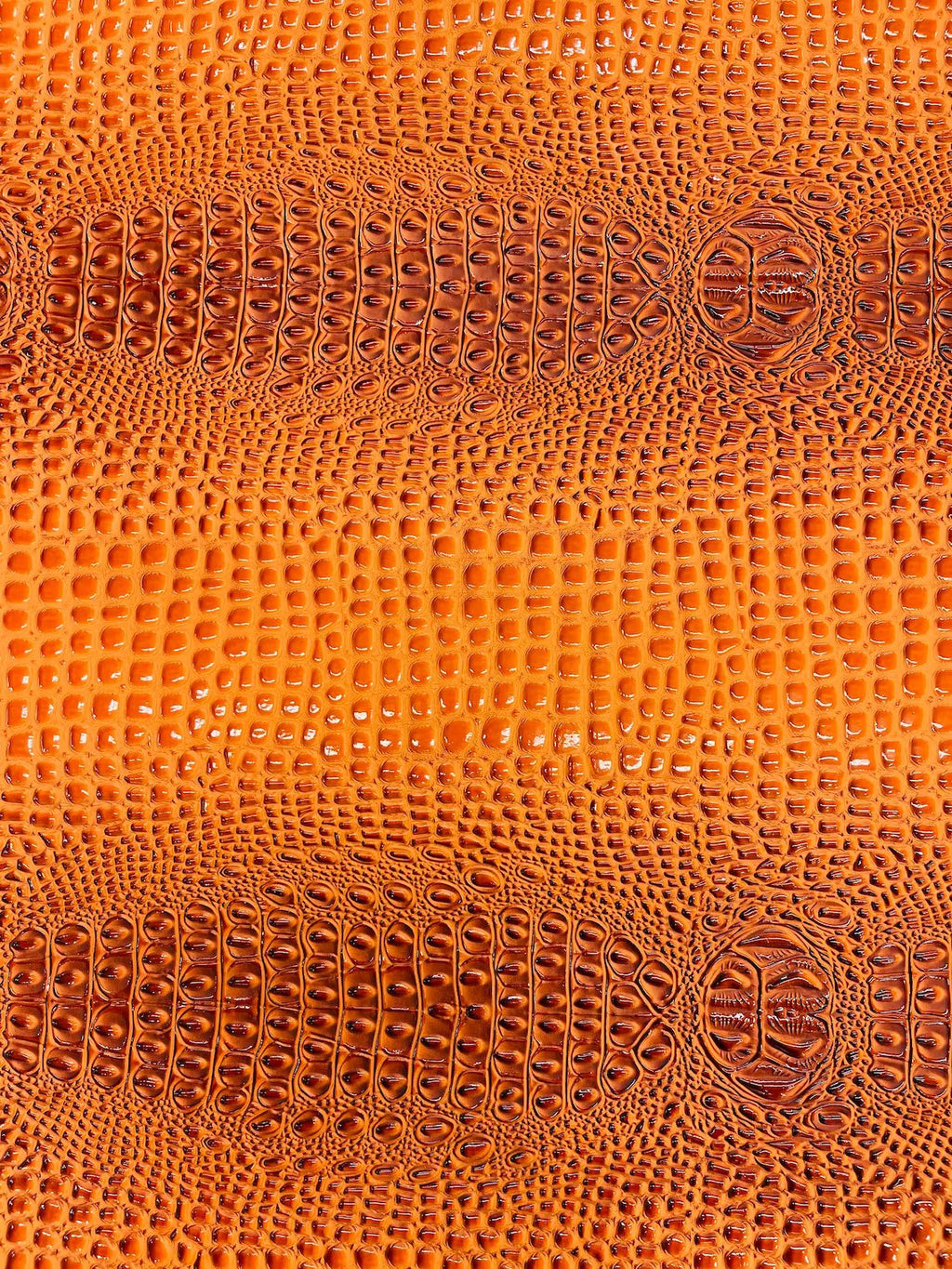 Gator Embossed Vinyl Leather Fabric - Different Colors - Sold By The Yard