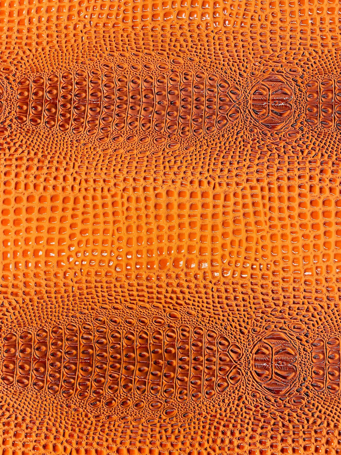 Gator Embossed Vinyl Leather Fabric - Different Colors - Sold By The Yard