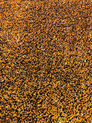 Stretch Velvet Sequins Fabric - Orange Iridescent - Velvet Sequins 2 Way Stretch 58/60” By Yard