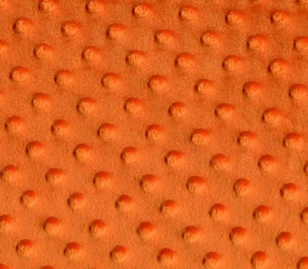 Copy of Minky Dimple Dot Fabric - Orange - Soft Cuddle Minky Dot Fabric 58/59" by the Yard