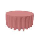 72" Round Drape Solid Tablecloth - Round Full Table Cover 3 Part Stitched Available in 84 Colors