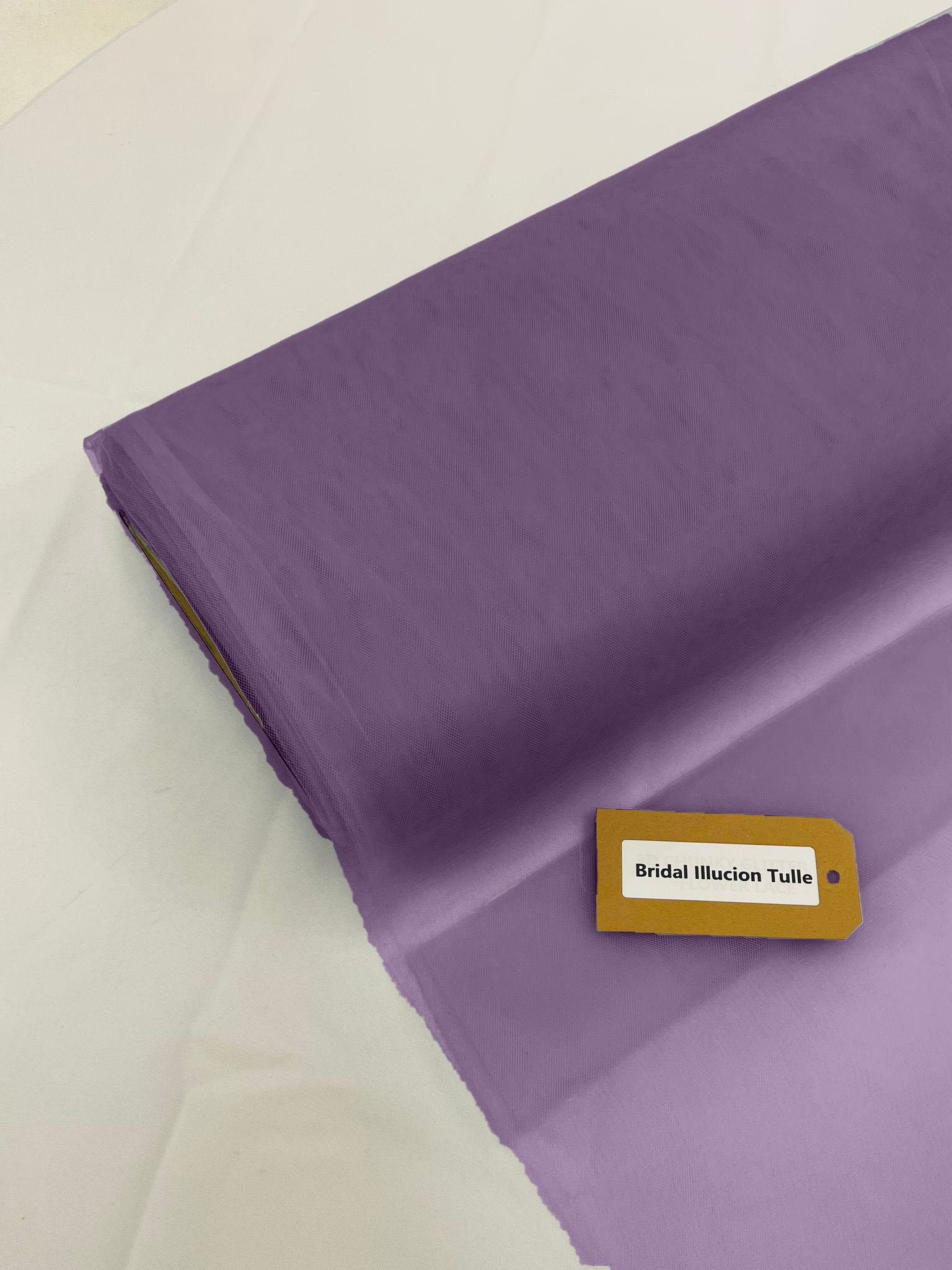 108" Tulle Illusion Fabric - Orchid Mist - Premium Tulle Polyester Fabric Sold By Roll of 50 Yards