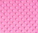 Minky Dimple Dot Fabric - Pink - Soft Cuddle Minky Dot Fabric 58/59" by the Yard