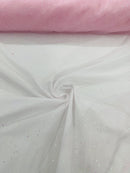 Sparkling Glitter Tulle Fabric - Pink - Sparkling Glitter Tulle Mesh Fabric Sold By Yard