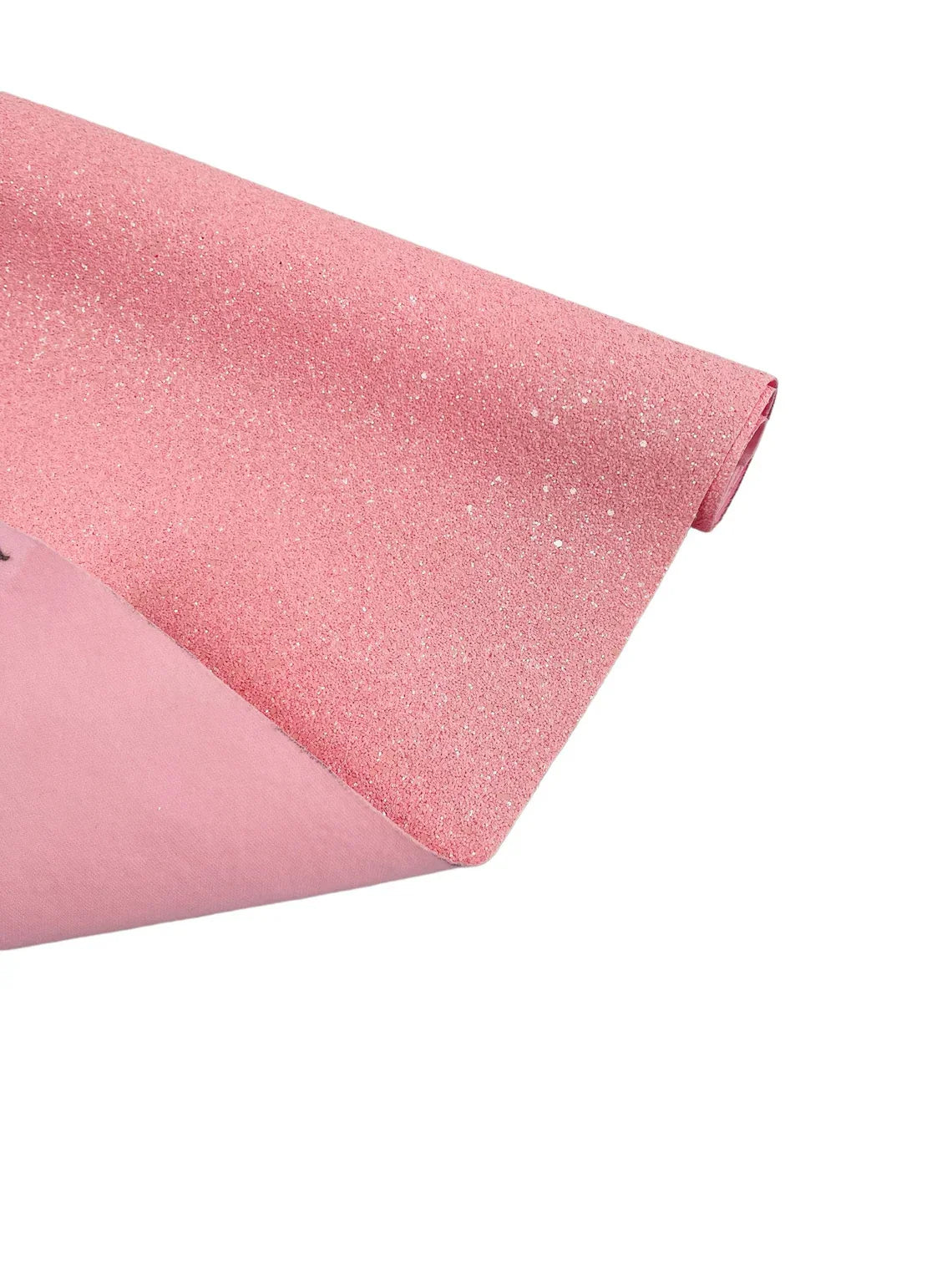 Chunky Glitter Vinyl - Pink - 54" Wide Crafting Glitter Vinyl Fabric Sold By The Yard