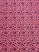 Chunky Leopard Glitter Vinyl - Pink / Fuchsia - 54" Wide Crafting Glitter Vinyl Fabric By Yard