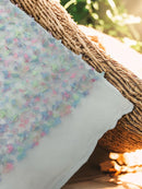 3D Butterfly Design Lace - Pink / Green / Blue - Embroidered Lace with 3D Butterfly Design By Yard