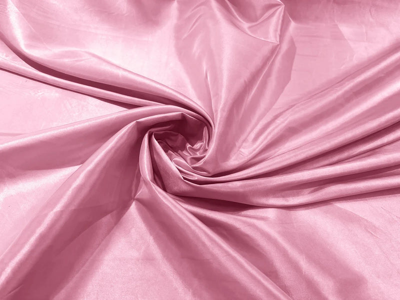 58" Solid Taffeta Fabric - Pink - Solid Taffeta Fabric for Fashion / Crafts Sold by Yard