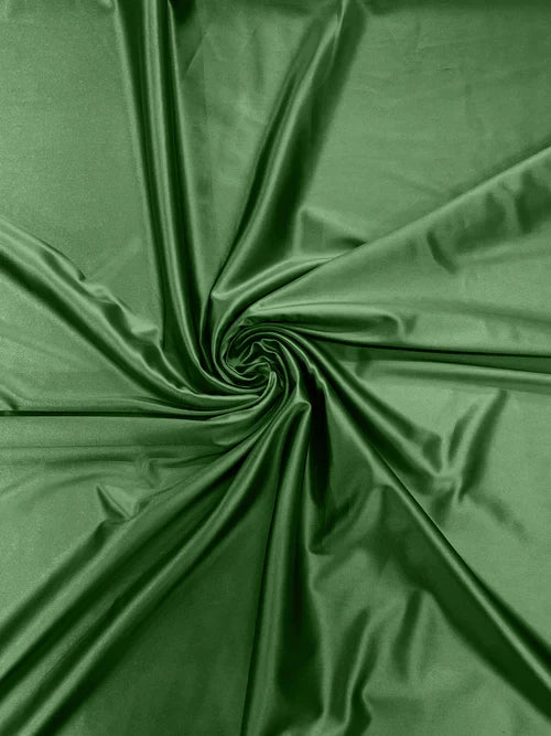 60" Heavy Shiny Satin Fabric - Pistachio - Stretch Shiny Satin Fabric Sold By Yard