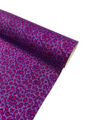Chunky Leopard Glitter Vinyl - Purple / Fuchsia - 54" Wide Crafting Glitter Vinyl Fabric By Yard