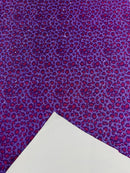 Chunky Leopard Glitter Vinyl - Purple / Fuchsia - 54" Wide Crafting Glitter Vinyl Fabric By Yard