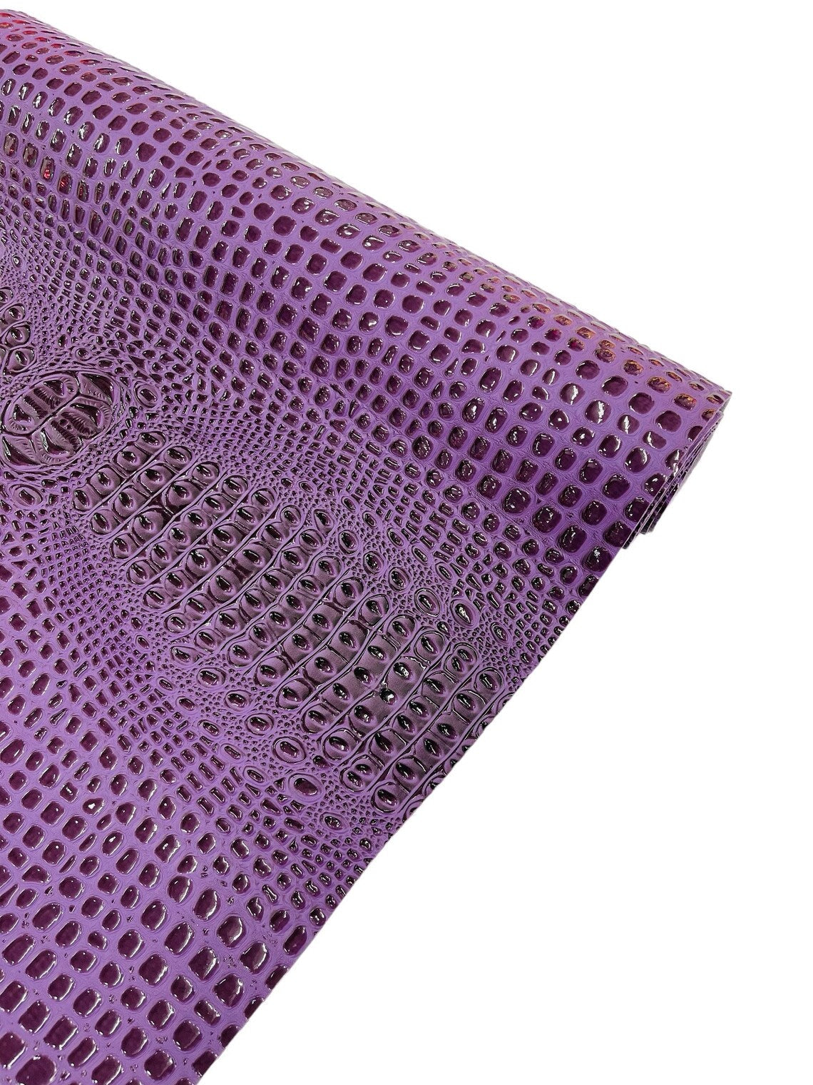 Gator Embossed Vinyl Leather Fabric - Different Colors - Sold By The Yard