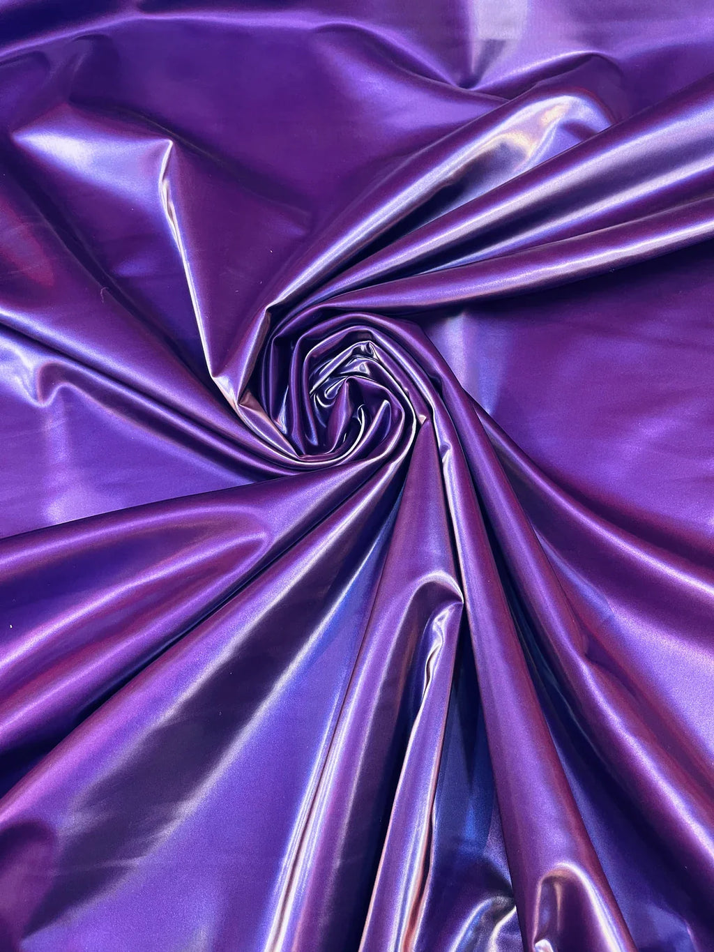 Latex Shiny Vinyl - Purple - 4 Way Stretch Milliskin Vinyl Spandex Latex Fabric Sold by Yard