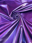 Latex Shiny Vinyl - Purple - 4 Way Stretch Milliskin Vinyl Spandex Latex Fabric Sold by Yard
