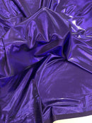 Foil Metallic Spandex Fabric - Purple - Shiny Metallic Foil Spandex Fabric by Yard